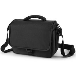 Водонепроникна сумка для камери SLR з дощовиком, ударостійка фотосумка з підкладкою, для щоденного використання (чорна)