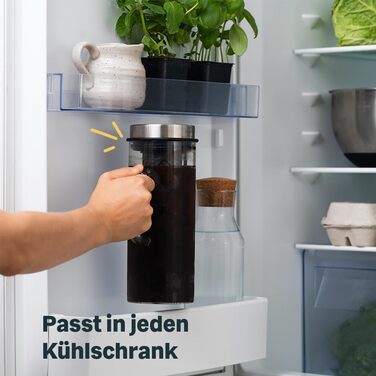 SILBERTHAL Набір для приготування кави French Press: ручна кавомолка, термопреса 1л, регульований помел, нержавіюча сталь та скло. Подарунковий набір для кавоманів та любителів Cold Brew