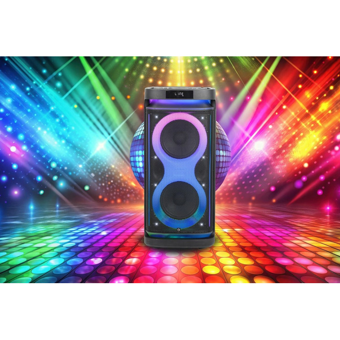 Портативна караоке-система Bluetooth Power Audio Manta Hektor з мікрофоном, 160 Вт