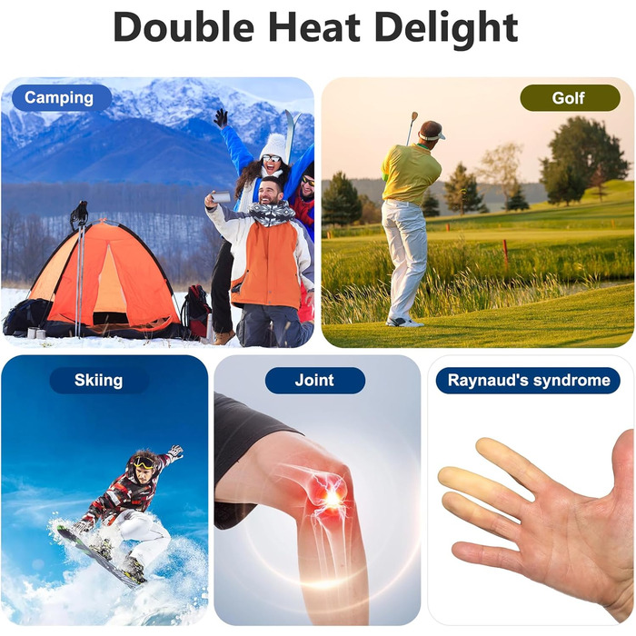 Електричний грілка для рук Wiederverwendbar 2 шт. 5000mAh USB Powerbank, 2A, нагрів 4-7 годин, для дітей, жінок, чоловіків, чорний, круглий