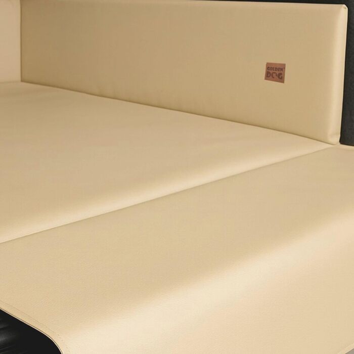 Килимок для собак у багажник Golden Dog, захист сидінь авто, штучна шкіра, 110 x 90 см, кремовий