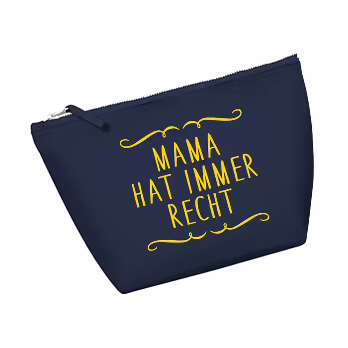 Косметичка RaketeBerlin «Мама завжди права», 100% бавовна, розмір S, металевий вінтажний замок, різні кольори