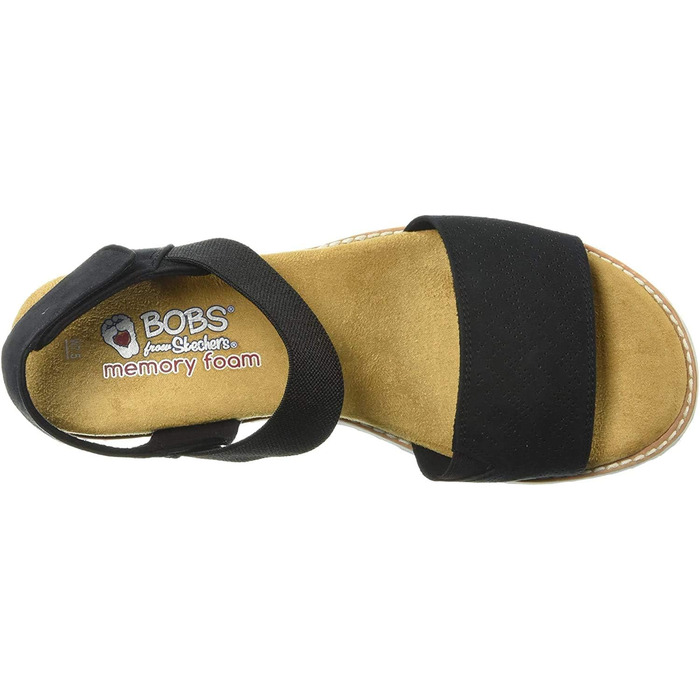 Сандалі жіночі Skechers Desert Kiss чорні 39 EU з мікрофібри та замші Gore-Tex
