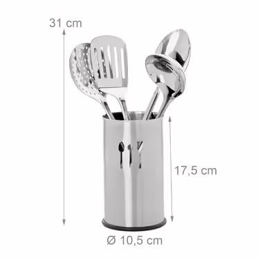 Relaxdays Kitchen Helper Set Stainless Steel