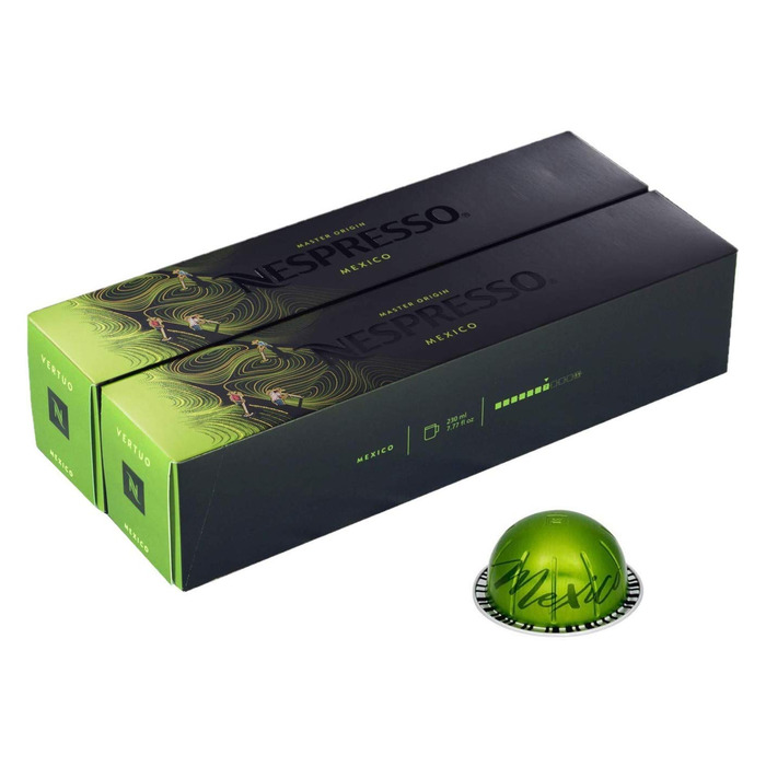 Кава Nespresso Fortissio з смаком Lungo, 30 капсул, 3 упаковки, довгий термін виходу, 30 шт. (1 шт. в упаковці) (Мексиканська кава, 10 шт. (2 шт. в упаковці))