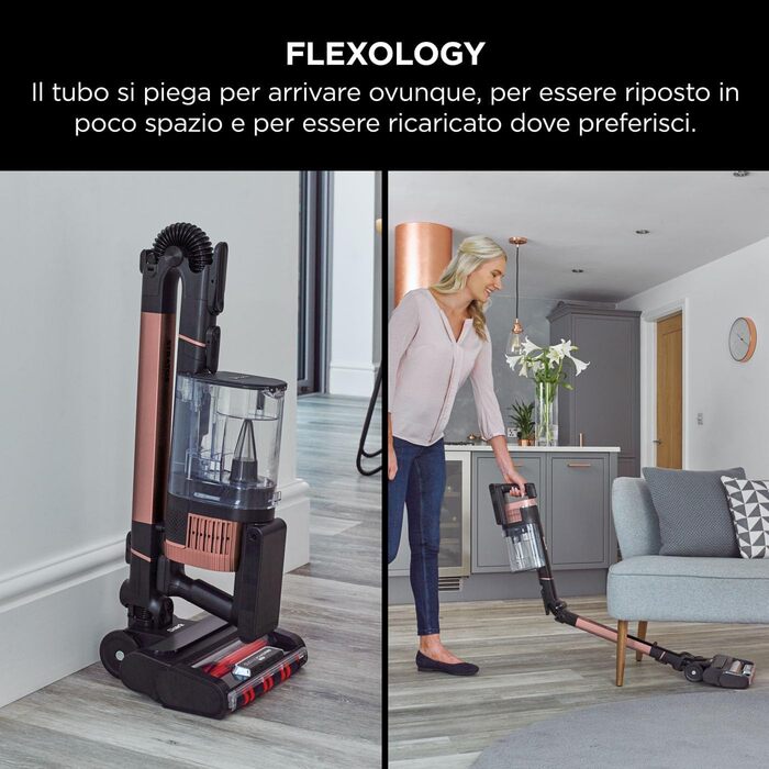 Shark Stratos акумуляторний бездротовий пилосос PowerFins Plus, 60 хв роботи, CleanSense IQ, антизаплутування волосся, насадки для щілин та різних поверхонь, рожево-антрацитова колірна гамма, IZ400EU Stratos, без насадки для тварин