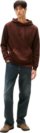 Чоловічий худі Tommy Jeans Regular Fit з капюшоном, флісовий, колір Rich Brown (XL)