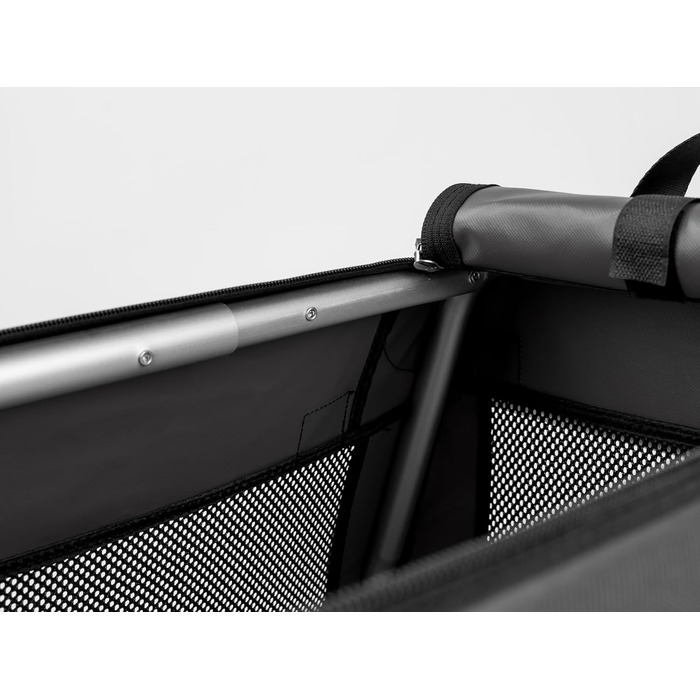 TrendPet TPX-Pro: Легка складана переноска для собак з алюмінієвим каркасом (90x65x70 см, сіра)