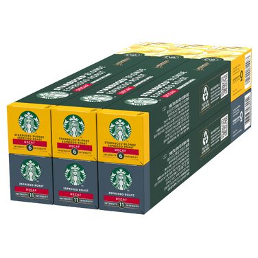 Кавові капсули Starbucks Explorer Pack Decaf для Nespresso, декаф, 60 капсул (6х10)