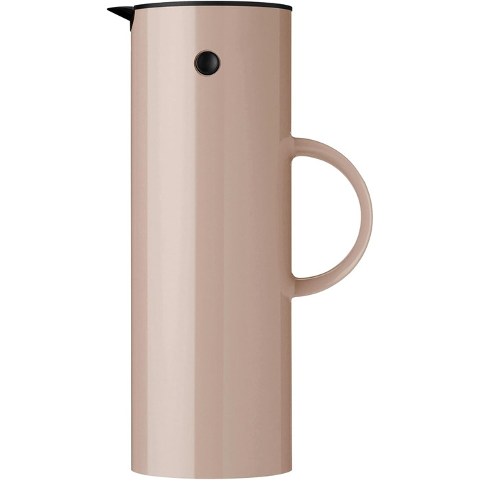 Термос Stelton EM77 - 1 л, з подвійними стінками, для гарячих/холодних напоїв, з скляною вставкою, магнітним затвором, гвинтовою кришкою, вінтажний дизайн (Heather)