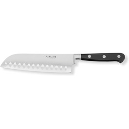 Набір ножів Richardson Sheffield Sabatier Trompette з підставкою, коричневий/сріблястий (Santoku 17,5 см)