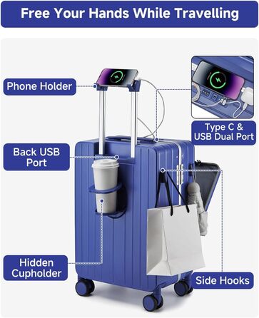 Чемодан ручної об'єм Sea Choice з відділенням для ноутбука 15.6