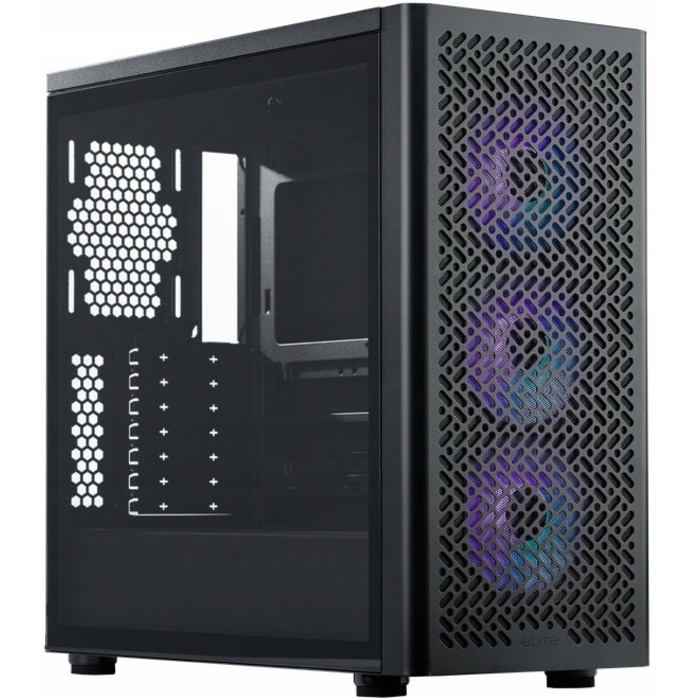Корпус Cooler Master Elite 502 ARGB Midi Tower, чорний