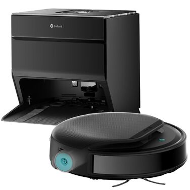 Робот-пилосос LEFANT M5 Pro-B з пультом дистанційного керування, 2200Pa, для шерсті тварин, з базою для зарядки, сумісний з Alexa та керуванням через APP, час роботи 120 хв