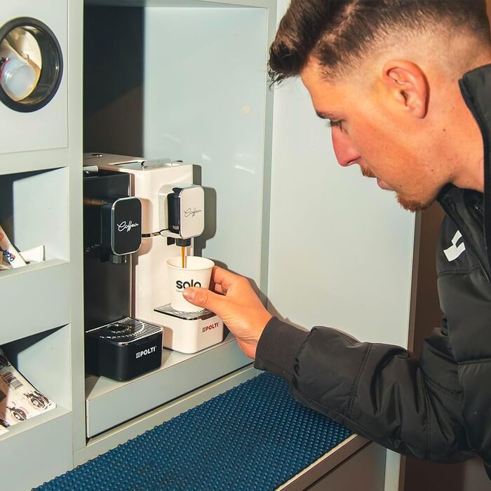 Polti Coffea S15B Espresso Machine, compatible with E.S.E. 44 mm Pads, 0.85 l Tank, 19 Bar Pump Pressure, Black Color