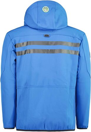 Чоловіча куртка Softshell Geographical Norway Royaute — водонепроникна, вітрозахисна зимова куртка з капюшоном для активного відпочинку, синя, розмір S