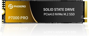 SSD Phixero P7000Pro 1TB M.2 NVMe PCIe Gen4x4 - 7000 МБ/с | Для PS5, геймінгу та редагування відео