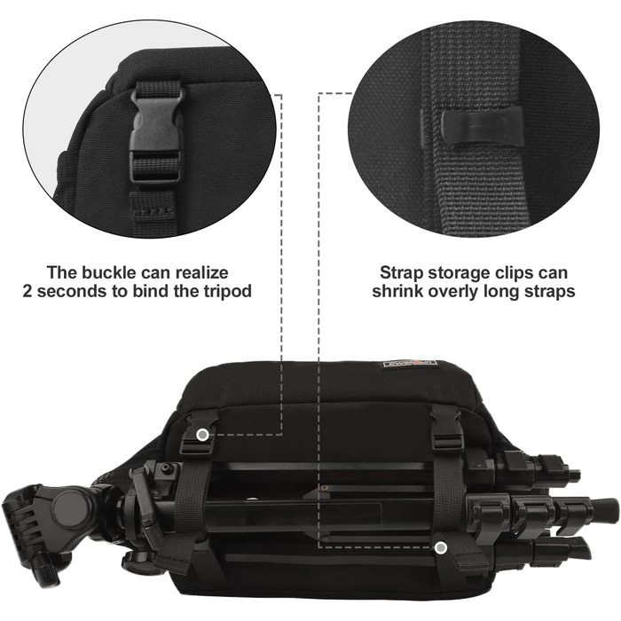 Захисний футляр для дзеркальної камери: Canon, Nikon, Sony, Fuji. Важливий аксесуар для фотографів. Чорний, L