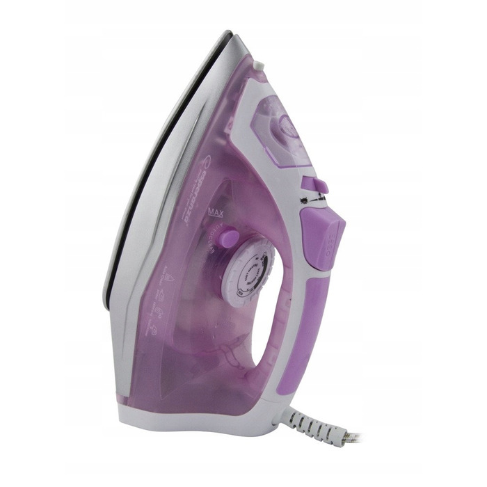 Парова праска Esperanza 2400W, керамічна підошва, система Anti-Drip, рожева