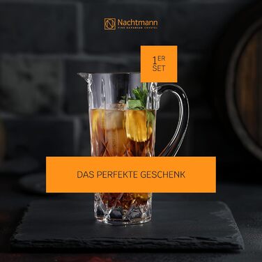 Nachtmann Glass Pitcher, 1190 ml, Noblesse, 101969, Water Pitcher made of Crystal Glass, Dishwasher Safe, Made in Germany