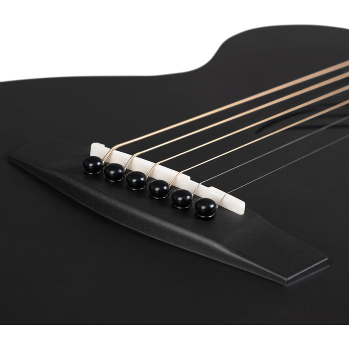 Акустична гітара Cascha з вуглецевого волокна, для початківців, з чохлом, ремінком, ганчіркою та медіатором, запасні струни