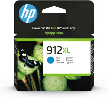 Оригінальний картридж HP 912XL Cyan (блакитний) підвищеної ємності для принтерів HP