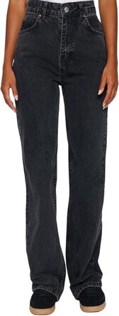 Джинси жіночі Trendyol прямого крою, висока талія, колір антрацит, розмір 44