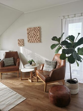 Акустичний диффузор 2D 500 дерев'яна стінова панель 30x30 см (світлий дуб)