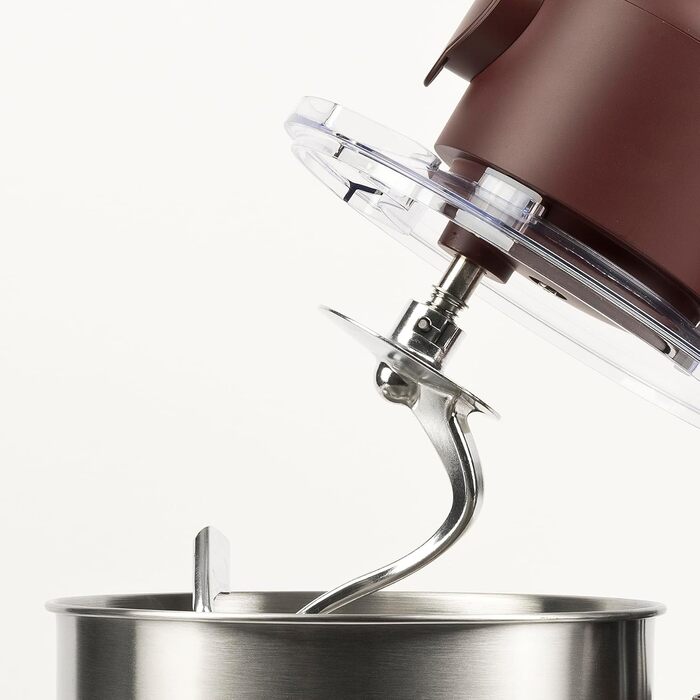 Кухонна машина Pastaio G3 Ferrari, 1800 Вт, 7 л, 6 швидкостей, чаша з нержавіючої сталі, аксесуари, зручний гак для тіста, Бордо