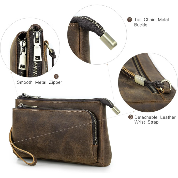 CONTACT'S FAMILY Electronic Travel Organizer, Tech Organizer, Tech Accessories, Carrying Case, Travel Cable Organizer Bag (Coffee)