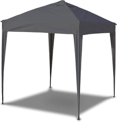 3x3 Pavilion WATERPROOF, Waterproof Folding Pavilion, Party Tent Quick Setup Garden Pavilion Pop Up Tent Sun Protection Steel Frame (Gray, 3x3 m without side walls)