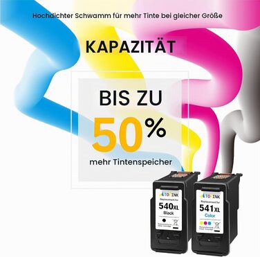 Комплект картриджів PG-540XL та CL-541XL для принтерів Canon PIXMA MG3600, MG3650, MG3650s, TS5150, TS5151, MX475 (чорний та кольоровий)
