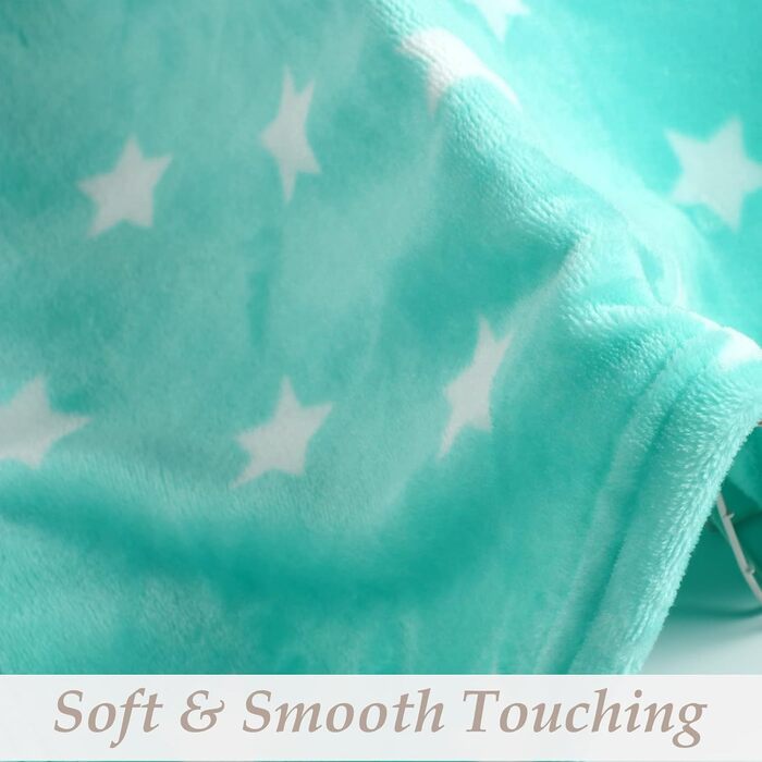 М'яка ковдра для собак та котів LeerKing: двошарова флісова ковдра 100 x 150 см (світло-сірий + зелений)