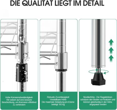 Nilpferd Metal Wire Shelving Unit