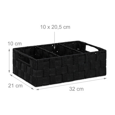 Relaxdays Storage Basket with Compartments