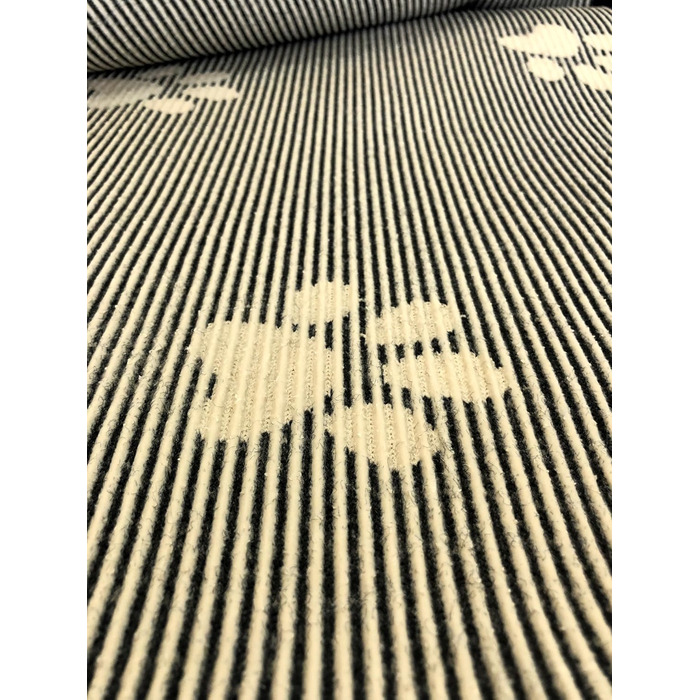 Килимок для собак Elropet Vetbed: преміум якість, 22 мм, для малих та великих собак, лежанка/підстилка S/M/L (M 100x80 см, чорний + білий слід лапки)