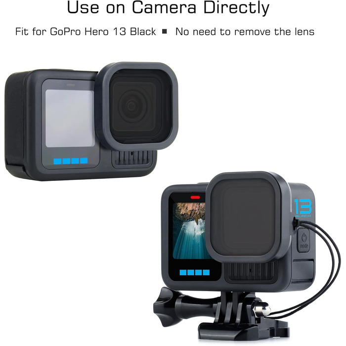 Фільтри для GoPro Hero 13: Набір ND/CPL для підводної зйомки (4 шт.)