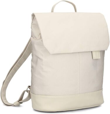 Two Ladies Backpack Olli OR13 Daypack 7 Liter robust, durable, water-resistant, padded back panel, main compartment with zipper, secret pocket, cell phone pocket, slip pockets, laptop compartment padded (Linen)