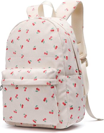 Шкільний рюкзак для дівчаток: легкий, для підлітків, з відділенням для ноутбука (вишня)