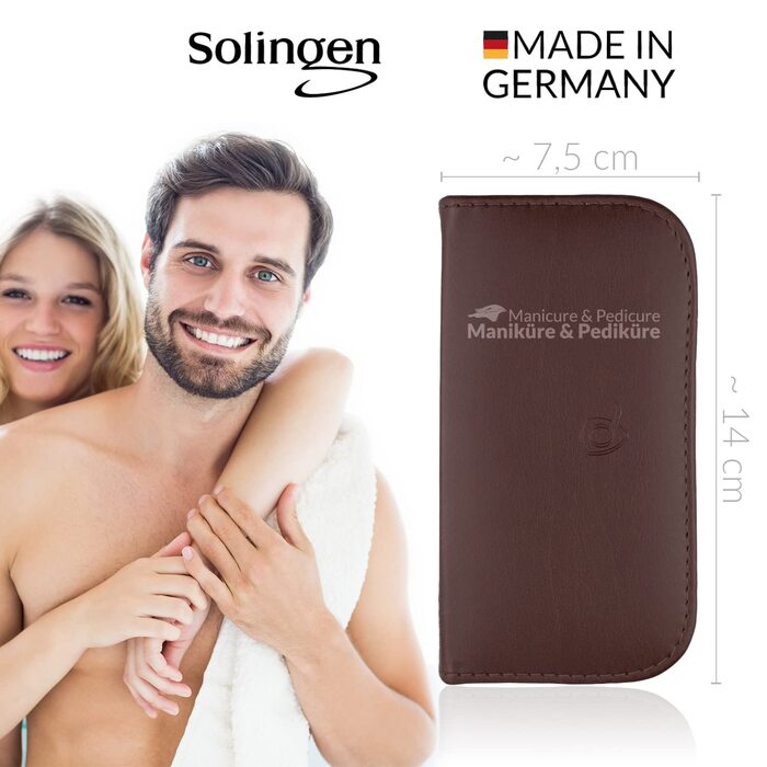Набір для манікюру Solingen marQus: 6 предметів з нержавіючої сталі в шкіряному етиуі, для жінок та чоловіків