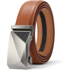 Чоловічий шкіряний ремінь SENDEFN з автоматичною пряжкою, ширина 35 мм, регульований розмір, колір 