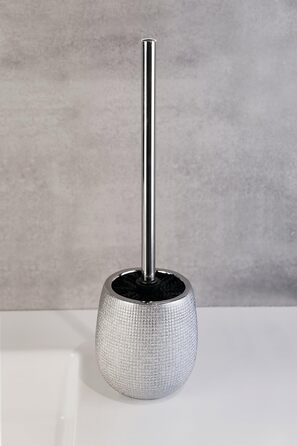 Набір для ванної кімнати Axentia Hollywood Silber, кераміка, сучасний дизайн, мильниця з великою полицею