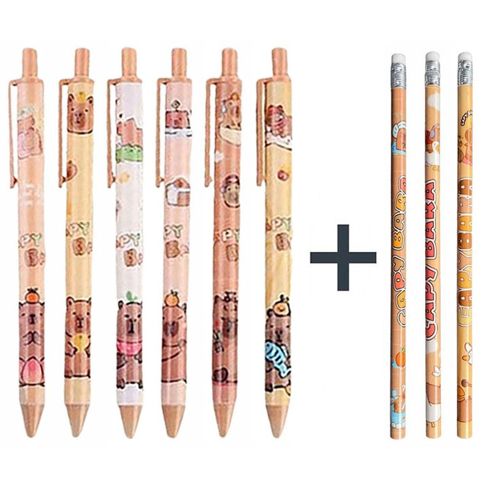Багатофункціональний шкільний рюкзак Kapibara Jelly Pens, відтінки коричневого та бежевого