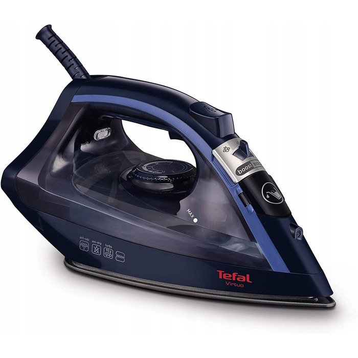 Парова праска Tefal Virtuo FV1739E0, 2000 Вт, з системою захисту від протікання