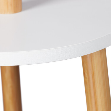 Relaxdays Wardrobe Rack White/Natural