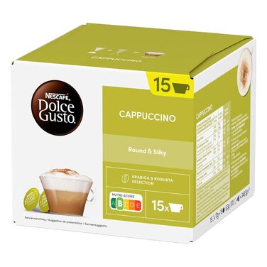 Кавові капсули NESCAFÉ Dolce Gusto Cappuccino, 30 капсул (набір 3 упаковки), 349.67 г