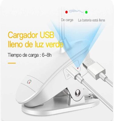 Лампа-прищіпка Frog Department Store, акумуляторна, для читання, 3 режими яскравості, USB-зарядка