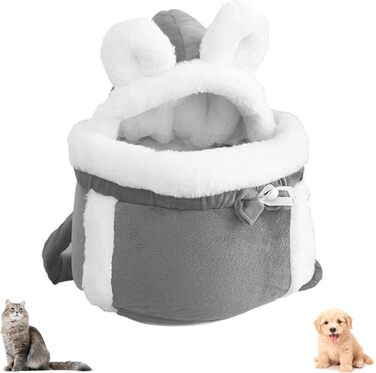 Рюкзак для кота/маленької собаки - теплий, м'який, дихаючий, для подорожей та прогулянок