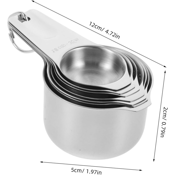 Cieeo Essential Baking Tool Set with 4 Reusable Measuring Cups and a Scale for Accurate Measurements in the Kitchen