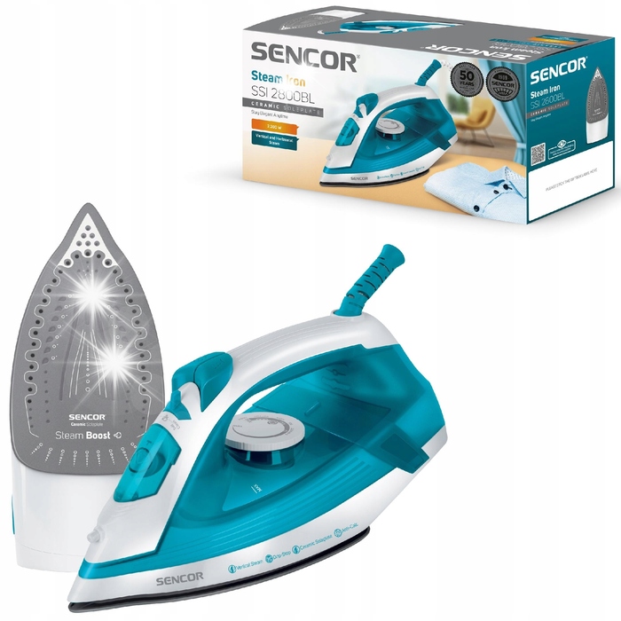 Парова праска Sencor SSI 2800BL, 2000 Вт, 220 мл